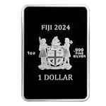 Silver Ounce 2024 Robocop, Rectangle: Photo Coin, Fiji, Silver Ounce 2024 Robocop, Rectangle / thumbnail