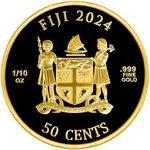 Fiji / Gold Tenth-Ounce 2024 Cats - obverse photo
