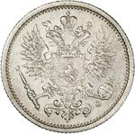 Fifty Pennia 1891: Photo Coin, Finland, Grand Duchy of, Fifty Pennia 1891 / thumbnail