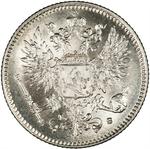 Fifty Penniä 1916: Photo Coin, Finland, Grand Duchy of, Fifty Pennia 1916 / thumbnail