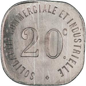 France / Twenty Centimes Token 1918 Neuilly-sur-Seine - reverse photo
