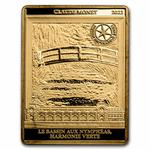 France / Gold Ounce 2022 Masterpieces of Museums - The Lily Pond - reverse photo
