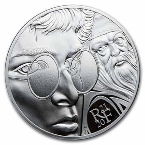France / Ten Euro Silver 2021 Harry Potter and Dumbledore - reverse photo