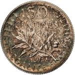 France / Half Franc 1898 - reverse photo