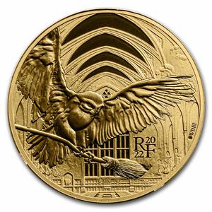 France / Gold Quarter Ounce 2022 Harry Potter - Hedwig - reverse photo