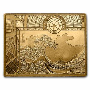 France / Gold Ounce 2020 Masterpieces of Museums - The Wave - reverse photo
