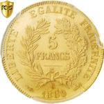 France / Five Francs Gold 1889 - reverse photo