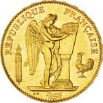 France / Fifty Francs Gold 1889 - obverse photo