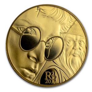 France / Gold Quarter Ounce 2021 Harry Potter and Dumbledore - reverse photo