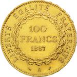 France / One Hundred Francs 1887 - reverse photo
