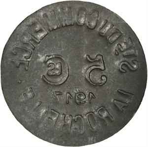 France / Five Centimes Token 1917 La Rochelle - reverse photo
