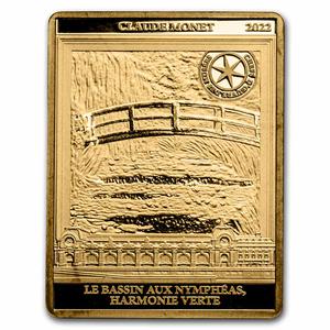 France / Gold Quarter Ounce 2022 Masterpieces of Museums - The Lily Pond - reverse photo