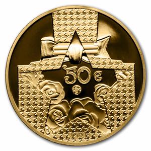 France / Gold Quarter Ounce 2021 Excellence - Dior - obverse photo