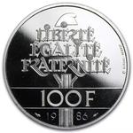 France / Platinum Twenty Grams 1986 Statue of Liberty - reverse photo