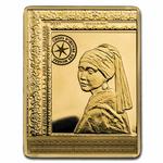 France / Gold Quarter Ounce 2021 Masterpieces of Museums - Girl with a Pearl Earring - reverse photo