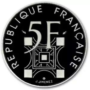 France / Platinum Half Ounce 1989 Eiffel Tower - obverse photo