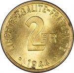 France / Two Francs 1944 - reverse photo