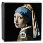 Gold Quarter Ounce 2021 Masterpieces of Museums - Girl with a Pearl Earring: Photo Coin, France, Gold Quarter Ounce 2021 Masterpieces of Museums - Girl with a Pearl Earring / thumbnail