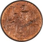 France / Ten Centimes 1907 - reverse photo