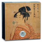 Gold Quarter Ounce 2023 Masterpieces of Museums - Kitagawa: Photo Coin, France, Gold Quarter Ounce 2023 Masterpieces of Museums - Kitagawa / thumbnail
