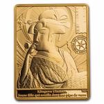 France / Gold Quarter Ounce 2023 Masterpieces of Museums - Kitagawa - reverse photo
