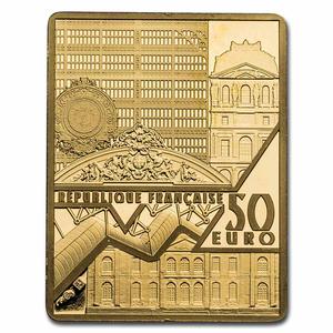 France / Gold Quarter Ounce 2021 Masterpieces of Museums - Girl with a Pearl Earring - obverse photo