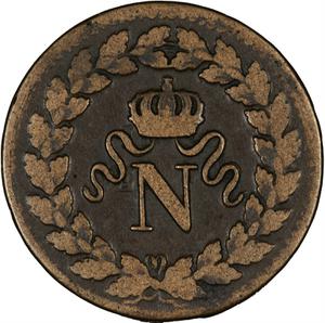 France, First Empire / Decime 1814 - obverse photo