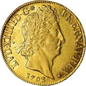 France, Kingdom of / Double Louis d'Or 1703 - obverse photo