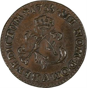 France, Kingdom of / Two Sols 1755 - reverse photo