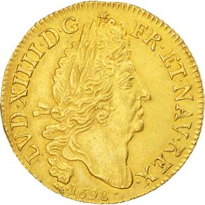 France, Kingdom of / Double Louis d'Or 1698 - obverse photo