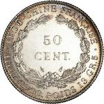 Fifty Cents 1936: Photo Coin, French Indochina, Fifty Cents 1936 / thumbnail
