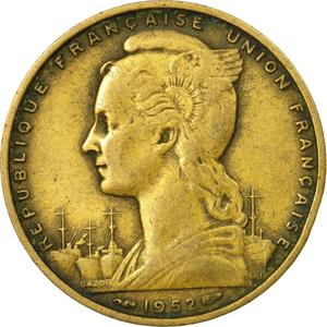 French Somaliland / Twenty Francs 1959 - obverse photo