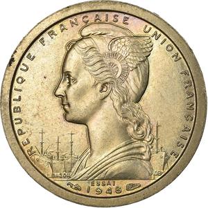 French Somaliland / One Franc 1948 Essai - obverse photo