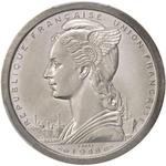 French Somaliland / Two Francs 1948 Essai / Aluminium - obverse photo