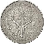 Five Francs 1959: Photo Coin, French Somaliland, Five Francs 1959 / thumbnail