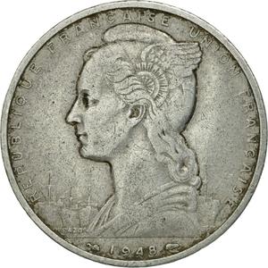 French Somaliland / Five Francs 1948 - obverse photo