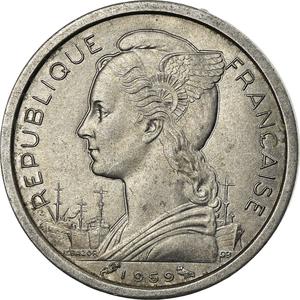 French Somaliland / One Franc 1959 - obverse photo