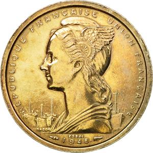 French Somaliland / Two Francs 1948 Essai - obverse photo