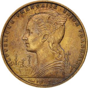 French Somaliland / Twenty Francs 1952 - obverse photo