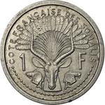 One Franc 1959: Photo Coin, French Somaliland, One Franc 1959 / thumbnail