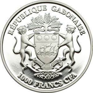 Gabon / One Thousand Francs 2013 Eagle - obverse photo
