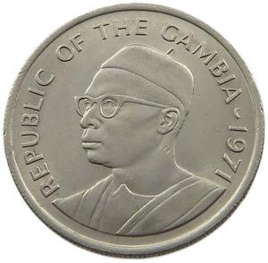 Gambia / Twenty-five Bututs 1971 - obverse photo
