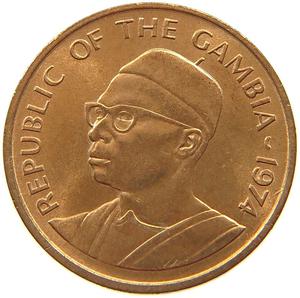 Gambia / One Butut 1974 - obverse photo
