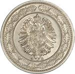 Twenty Pfennig 1887: Photo Coin, German Empire, Twenty Pfennig 1887 / thumbnail