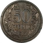 Notgeld Fifty Pfennig 1917 Iserlohn: Photo Coin, German Empire, Notgeld Fifty Pfennig 1917 Iserlohn / thumbnail