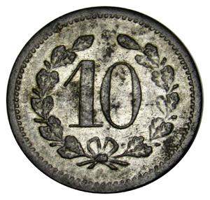 German Empire / Notgeld Ten Pfennig 1917 Zirndorf - obverse photo