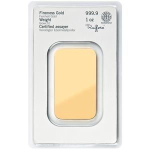 Germany / Gold Ounce Bar - Heraeus - reverse photo