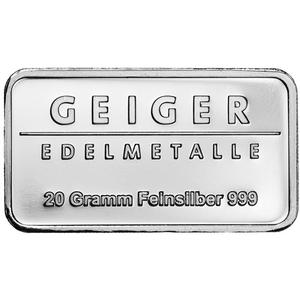Germany / Silver Twenty Grams Bar - Geiger - reverse photo