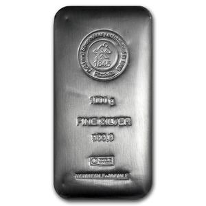 Germany / Silver Kilo - Heimerle + Meule Cast Bar - reverse photo