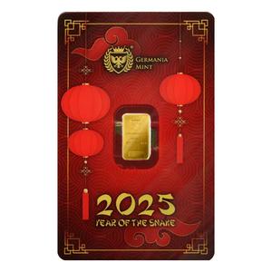 Germany / Gold Gram Bar 2025 Year of the Snake - reverse photo